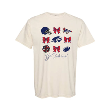The Go Falcons Bow | Ivory Tee