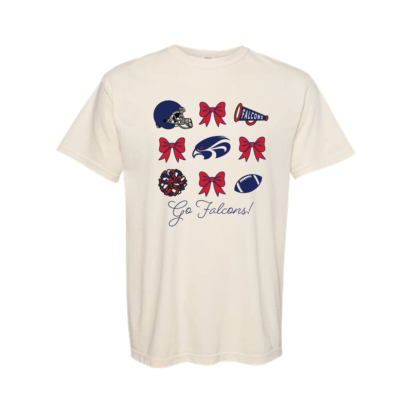 The Go Falcons Bow | Ivory Tee