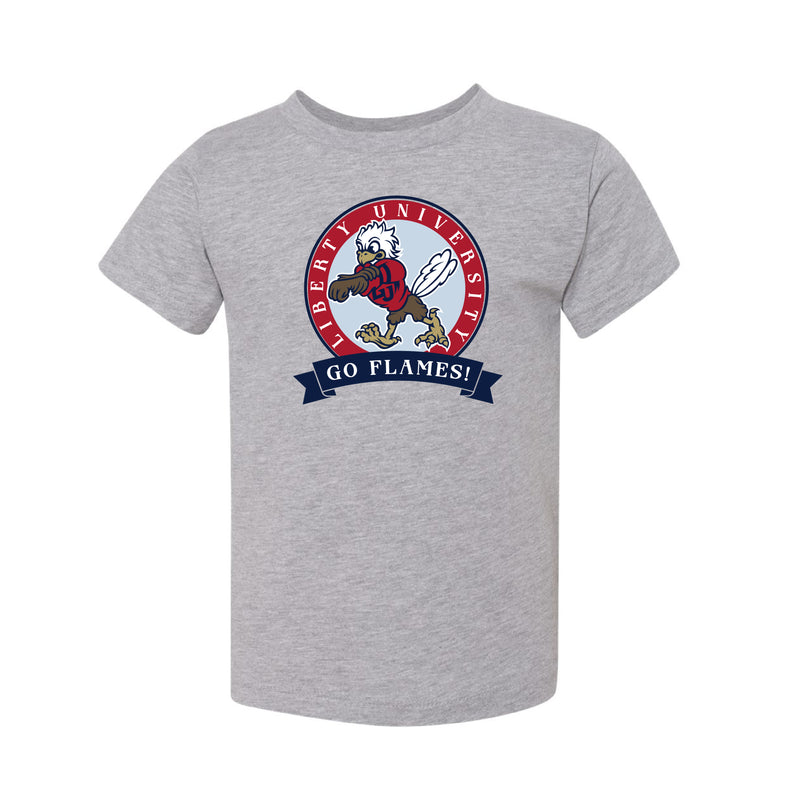 The Go Flames Banner | Toddler Athletic Heather Tee