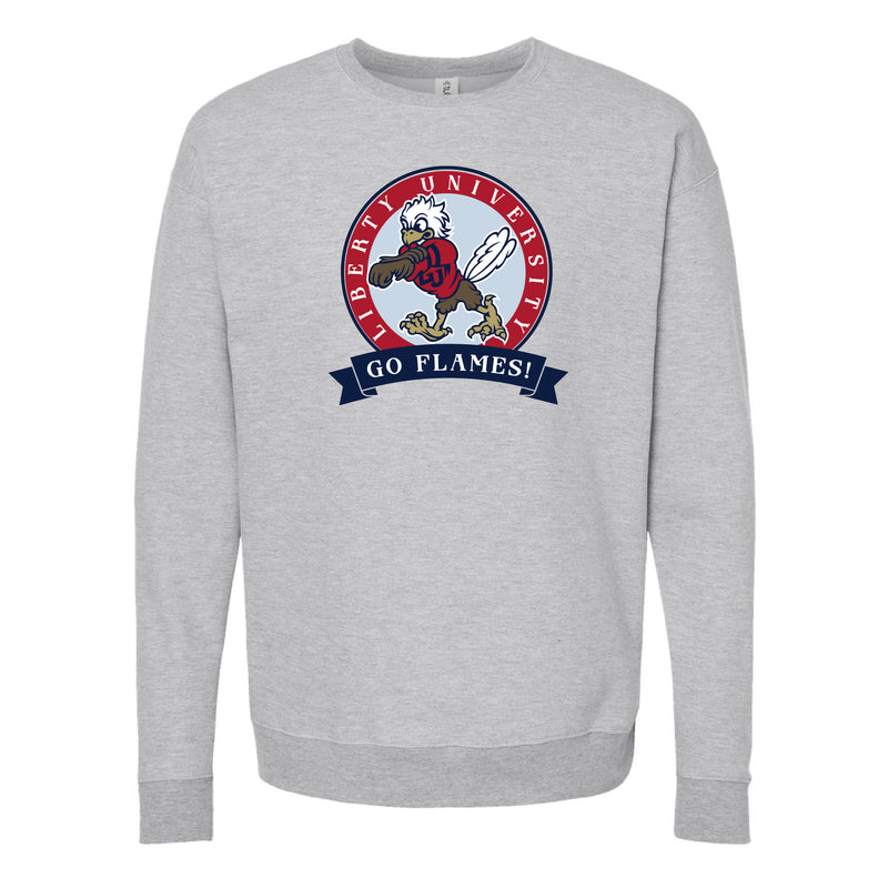 The Go Flames Banner | Heather Grey Sweatshirt