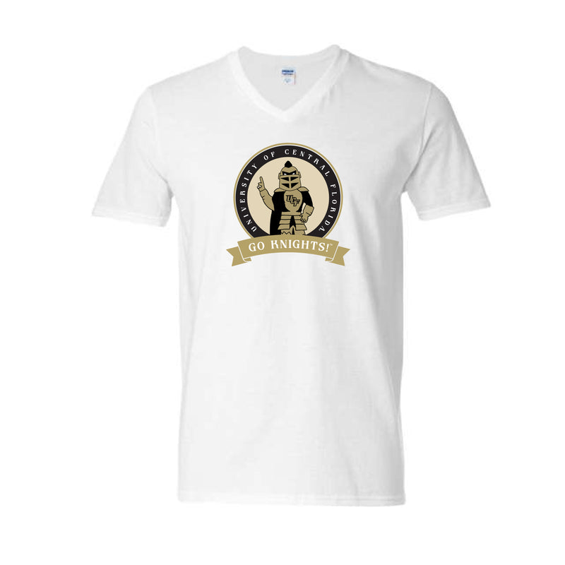 The Go Knights Banner | White V-Neck Tee