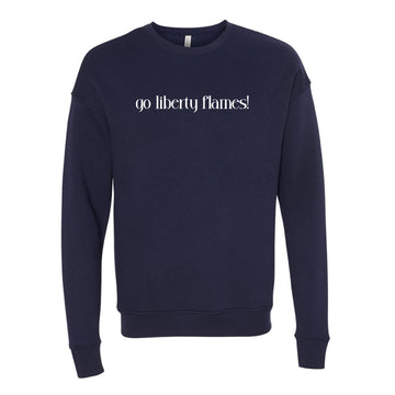 The Go Liberty Flames! | Navy Sweatshirt