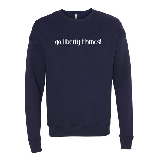 The Go Liberty Flames! | Navy Sweatshirt