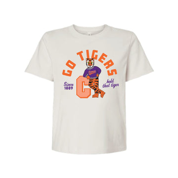 The Go Tigers Since 1889 | Vintage White Crop Tee