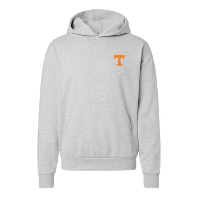 The Go Big Orange Patch | Grey Heather Hoodie