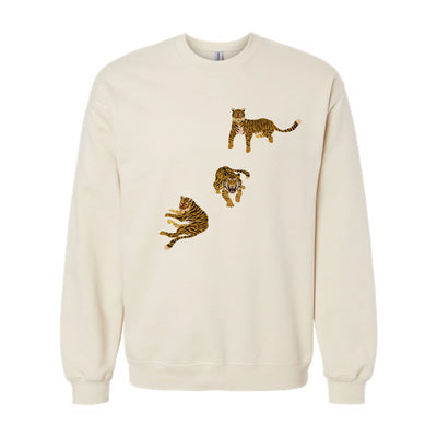 The Golden Tigers Prowl | Sand Sweatshirt