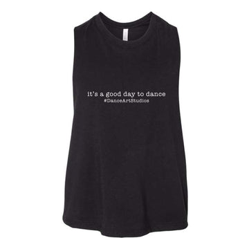 The Good Day to Dance | Adult Solid Black Blend Racerback Tank