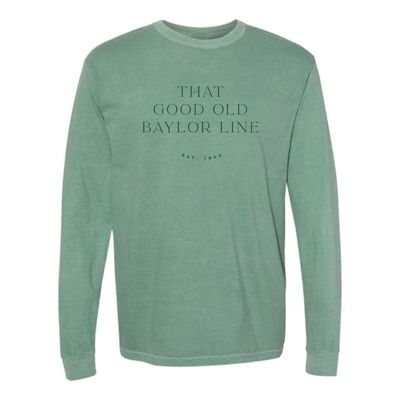 The Good Ole Baylor Line 1845 | Light Green Long Sleeve