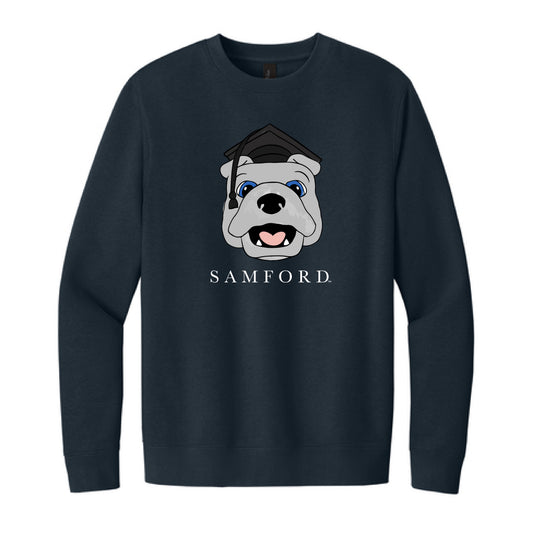 The Graduation Spike Head | Navy Sweatshirt