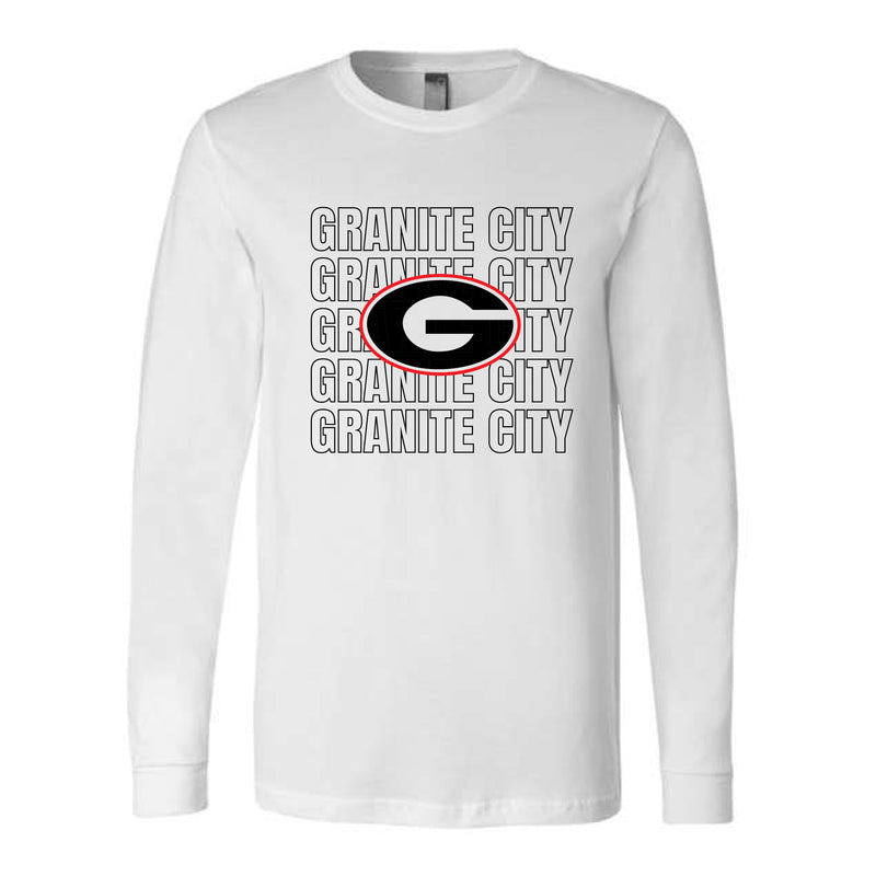 The Granite City Repeat | White Long Sleeve