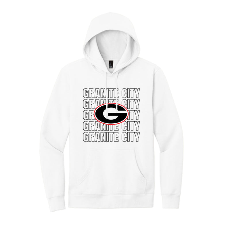 The Granite City Repeat | White Hoodie