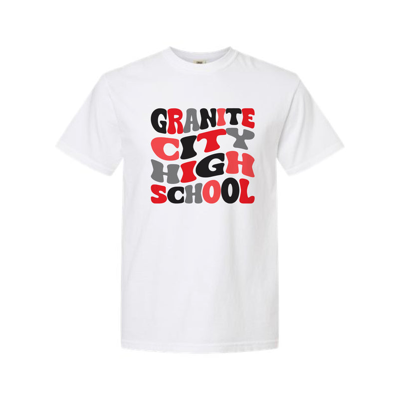 The Granite City Wavy | White Tee