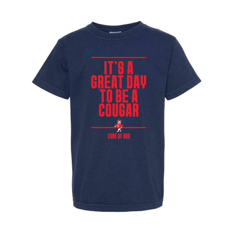 The Great Day To Be A Cougar | Youth True Navy Tee
