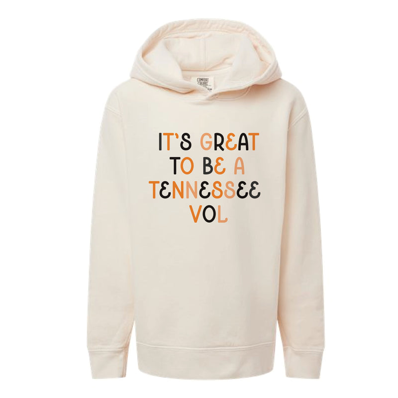 The Great to be a Tennessee Vol Multi | Youth Ivory Hoodie