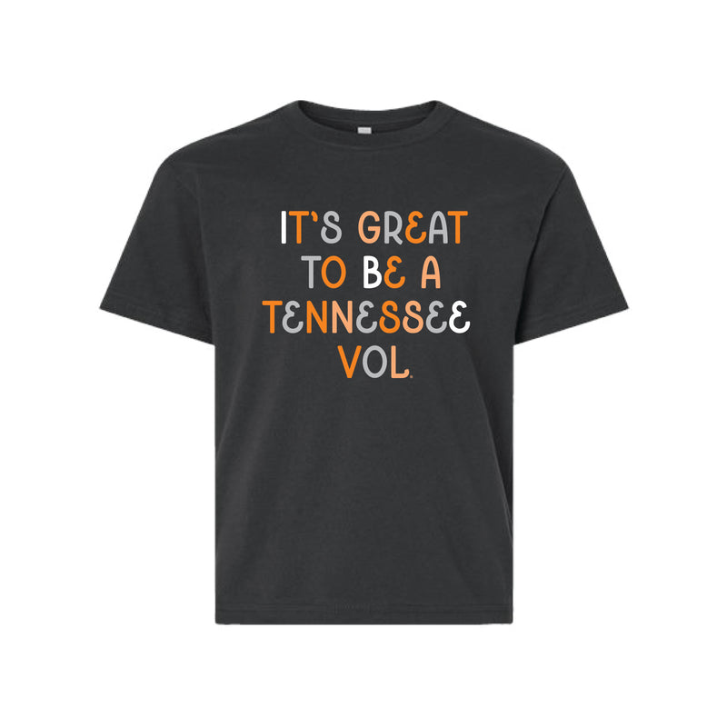 The Great to be a Tennessee Vol Multi | Youth Dark Grey Tee