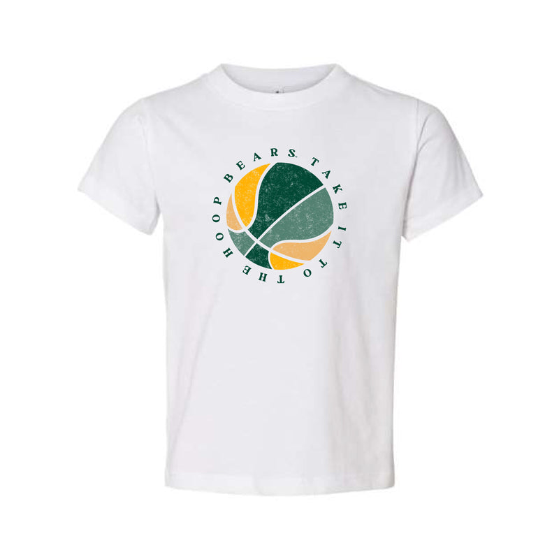 The Green & Gold Basketball | White Toddler Tee