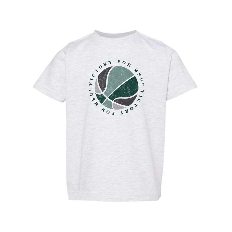 The Green & White Basketball | Toddler Ash Tee