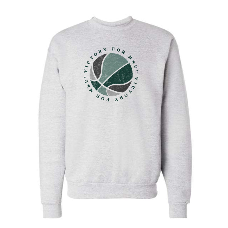 The Green & White Basketball | Ash Sweatshirt