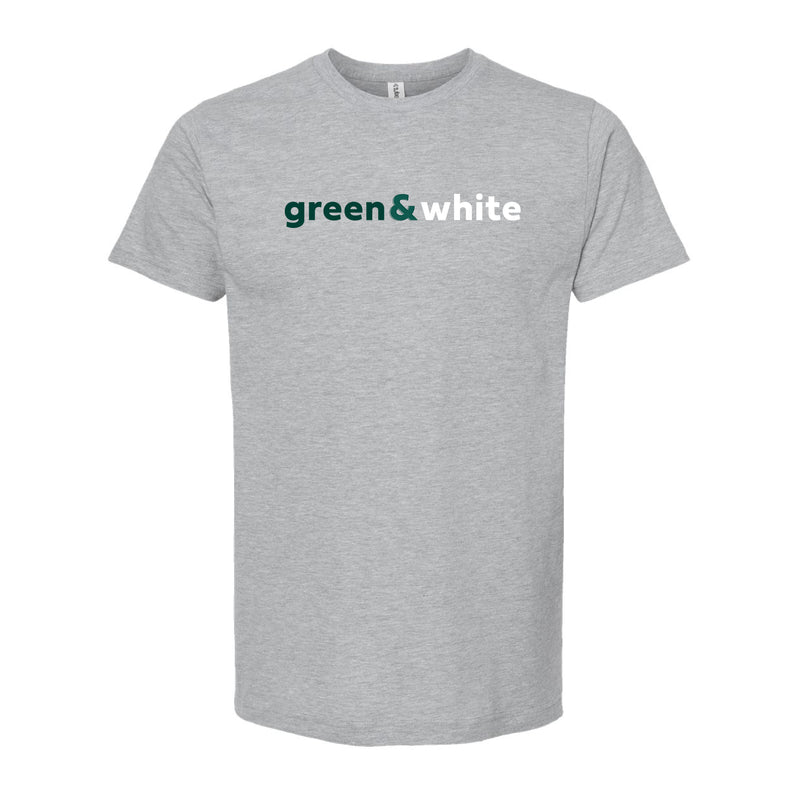 The Green & White | Heather Grey Tee