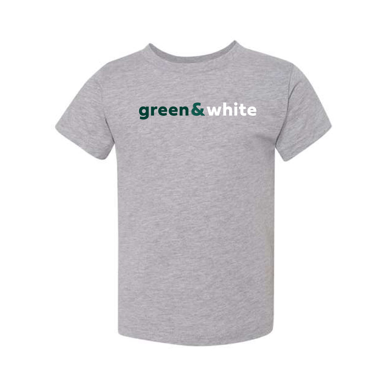 The Green & White | Toddler Athletic Heather Tee