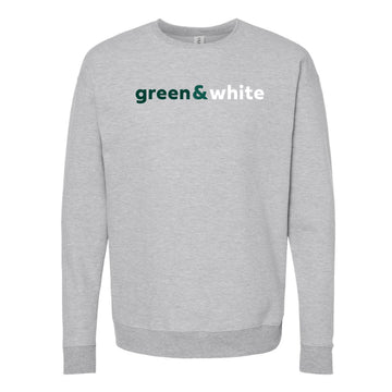 The Green & White | Heather Grey Sweatshirt