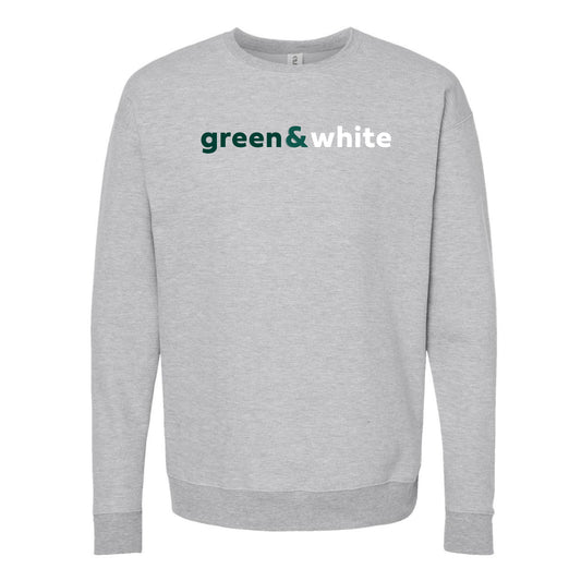 The Green & White | Heather Grey Sweatshirt