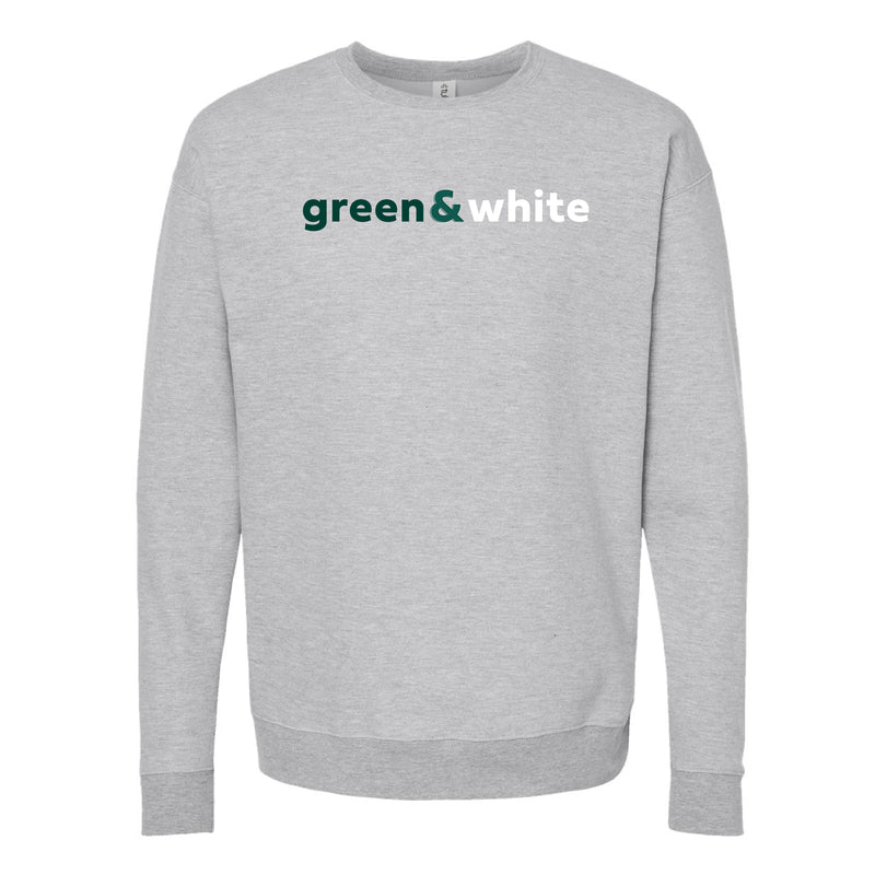 The Green & White | Heather Grey Sweatshirt