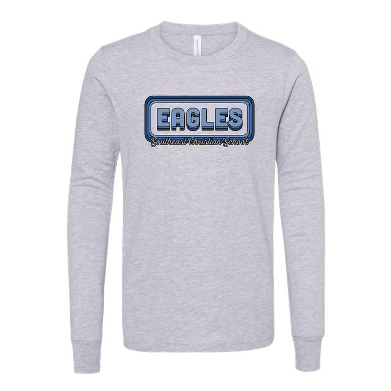 The Groovy Eagles | Youth Athletic Heather Long Sleeve Tee