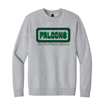 The Groovy Falcons | Adult Light Heather Grey Sweatshirt
