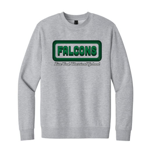 The Groovy Falcons | Adult Light Heather Grey Sweatshirt