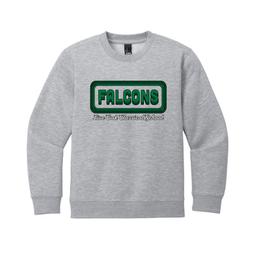 The Groovy Falcons | Youth Light Heather Grey Sweatshirt