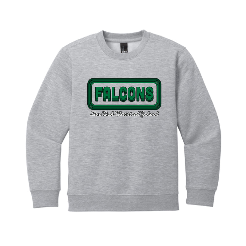 The Groovy Falcons | Youth Light Heather Grey Sweatshirt