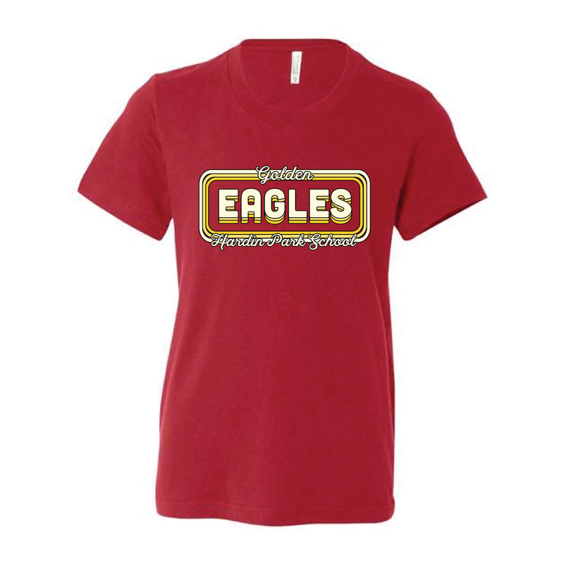The Groovy Golden Eagles | Youth Red Tee