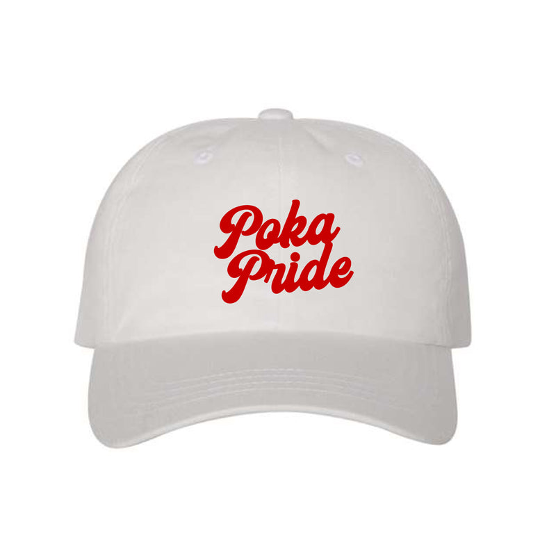 The Groovy Poka Pride | Embroidered White Dad Hat