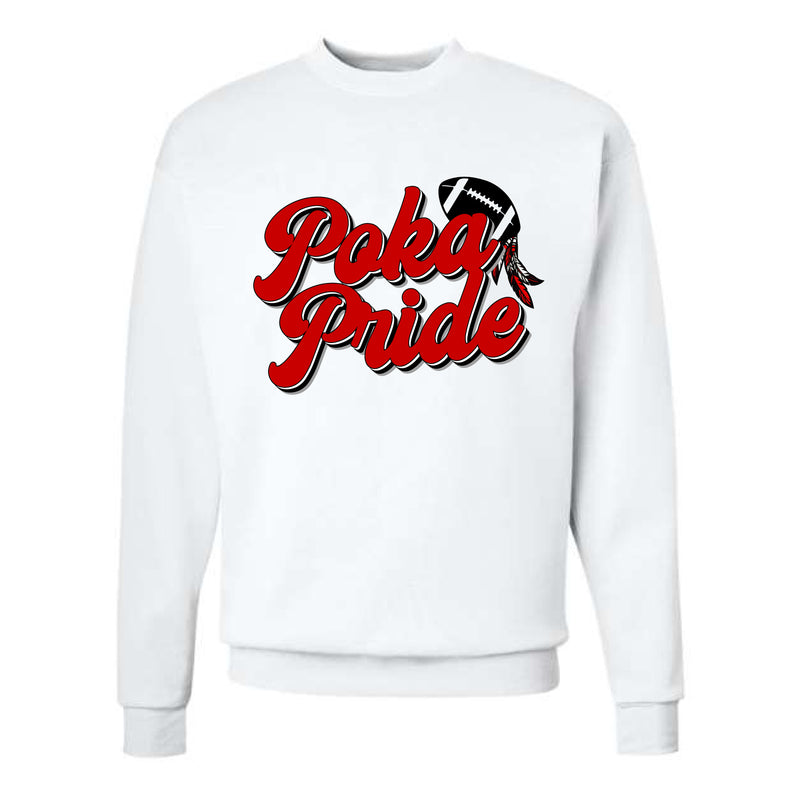 The Groovy Poka Pride | White Crewneck Sweatshirt