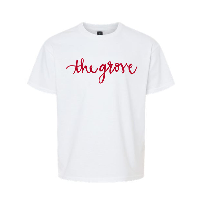 The Grove Script | White Youth Tee