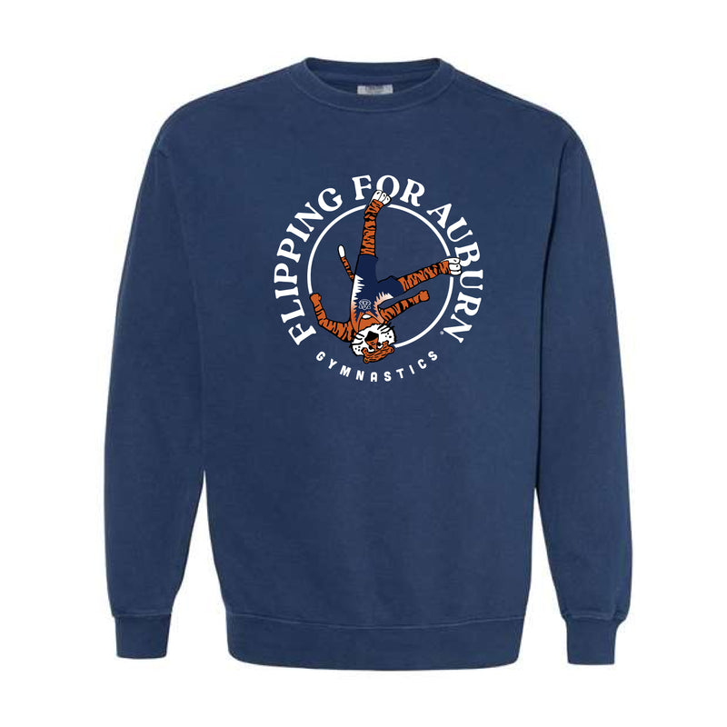 The Gymnastics Aubie | Adult True Navy Sweatshirt