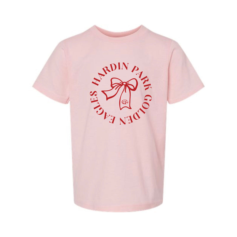 The Hardin Park Bow | Youth Pink Tee