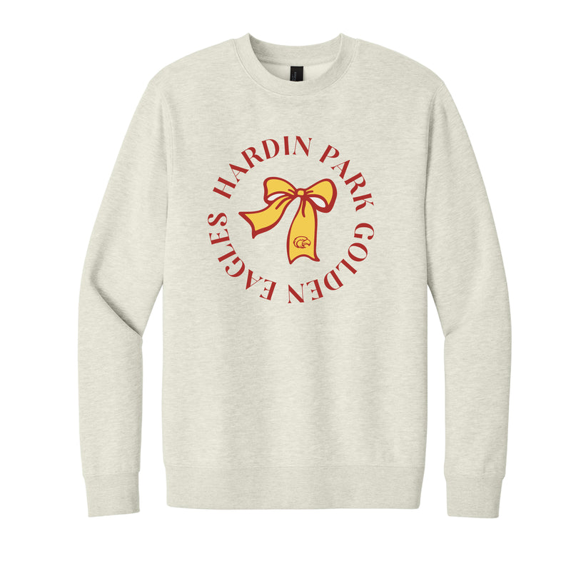 The Hardin Park Bow | Natural Heather Sweatshirt