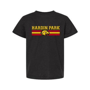 The Hardin Park Power Stripe | Youth Black Tee