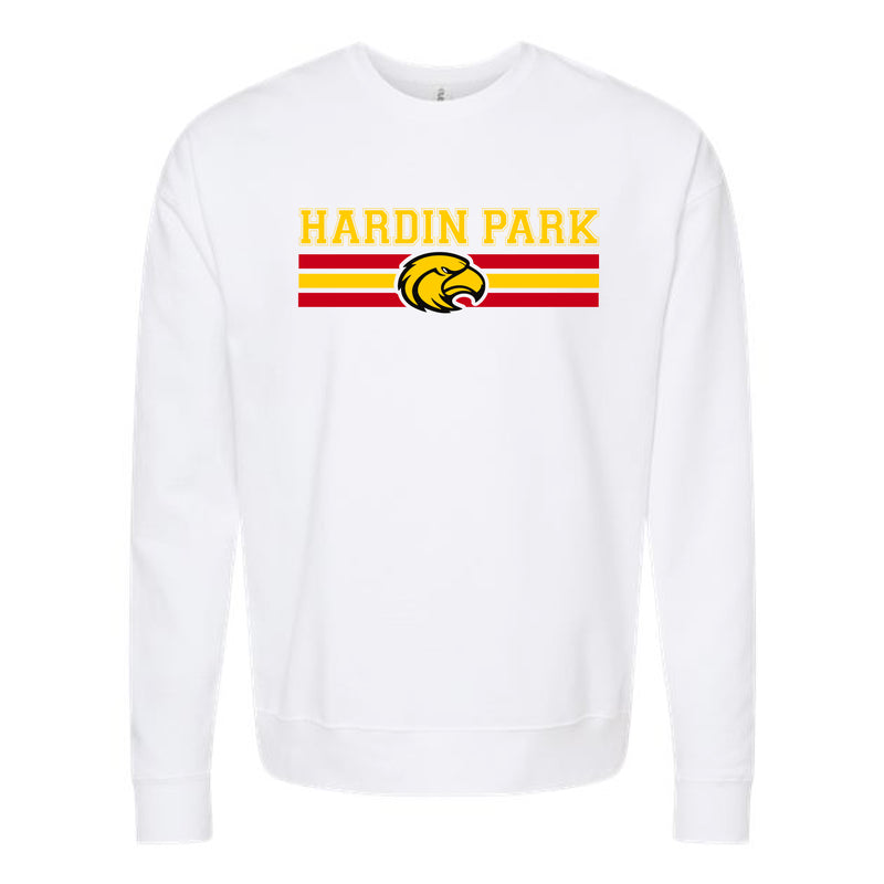 The Hardin Park Power Stripe | White Sweatshirt