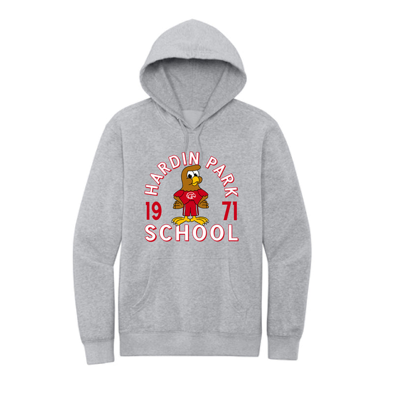 The Hardin Park School Mascot | Light Heather Grey Hoodie