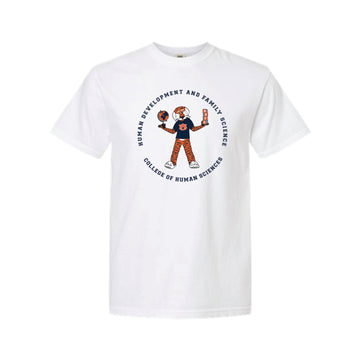 The HDFS Aubie | Adult White Tee