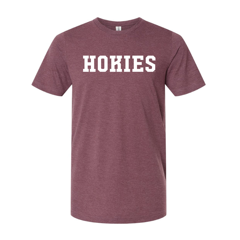 The Hokies Block | Heather Maroon Tee