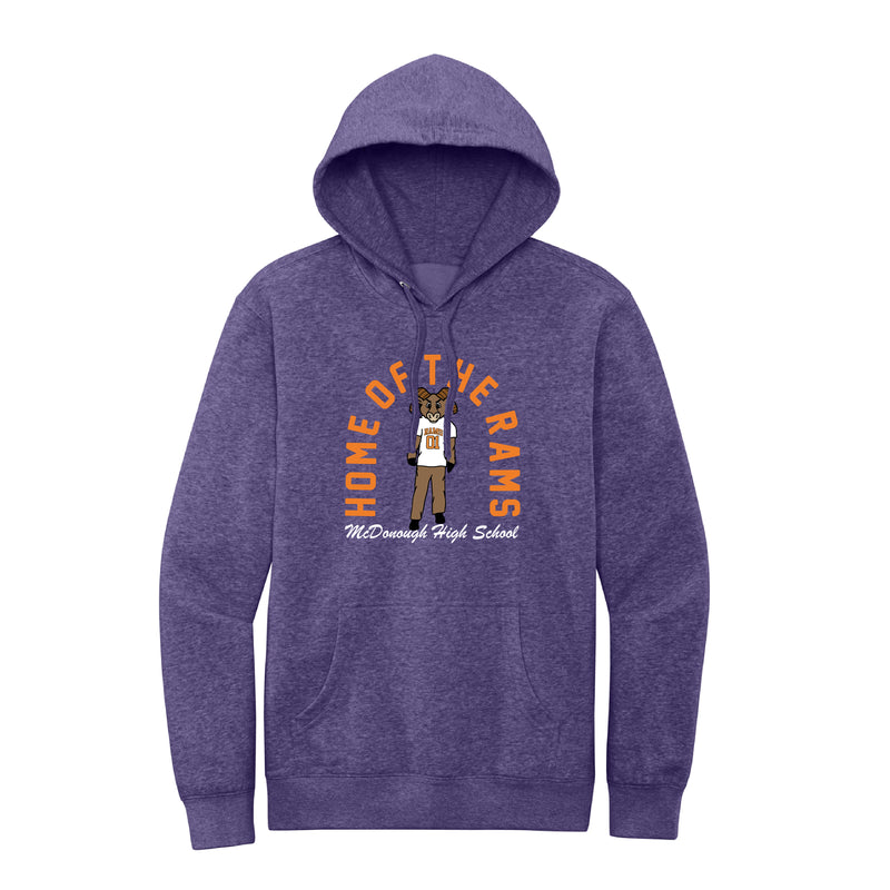 The Home of the Rams | Heathered Purple Hoodie