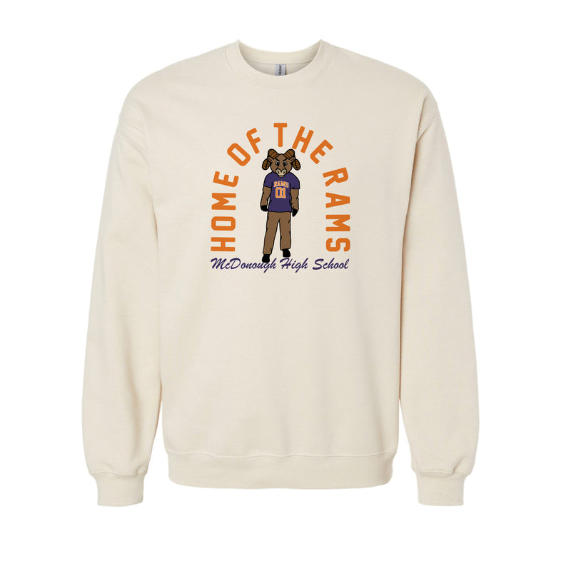 The Home of the Rams | Sand Crewneck Sweatshirt