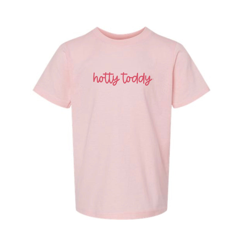 The Hotty Toddy Cursive | Pink Youth Tee