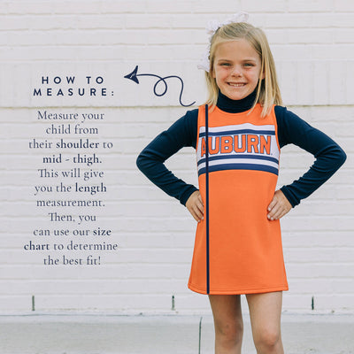 The Wake Forest University | Black Striped Cheer Dress