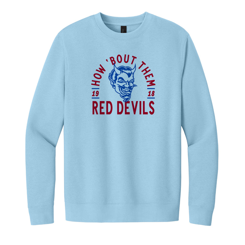 The How About Them Red Devils | Ice Blue Sweatshirt