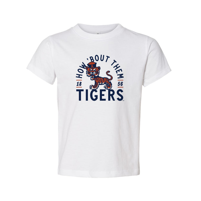 The How Bout Them Tigers | Toddler White Tee